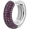 Brosway Orecchino Singolo Donna, Orecchino a Cerchio in Argento e Passion Ruby | Collezione FANCY - FPR124