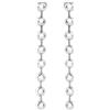 Breil, Collezione Bubble, Orecchini Donna in Acciaio Lucido a Pendente con 8 Sfere, Chiusura a Farfalla, Idea Regalo Donna