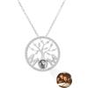 Auinniuz Collana memoria per la MOM argento sterling con foto - Collana per proiezione di foto - Collana personalizza con foto all'interno - Regalo romantico premuroso per la mamma