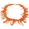 Generico Coralli di Sardegna Collana Corallo Rosa Frange 26mm 46mm 55cm 70gr