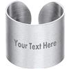 PROSTEEL Anello Aperto Personalizzato Donna Uomo Filigrana Semplice Unisex, Acciaio Inossidabile, Largo 17 mm, Misura Regolabile 12-27, Stile Hip Hop Punk, Argento (con Confezione)