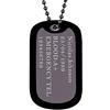 U7 Collana Uomo Personalizzata Pendente Piastrine Militari Dog Tag, Ciondolo Piastrina Incisione con Custodia Silicone + Catena 60cm Acciaio Inossidabile Colore Nero Regalo Confezione