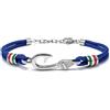 amorili Bracciale Amo da Pesca Uomo Donna - Accessorio Pescatore in Acciaio Inossidabile - Idea Regalo per Amanti della Pesca - Braccialetto Unisex Regolabile - Stile Nautico - bcc1629