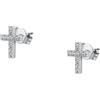 BLUESPIRIT Orecchini Donna in Argento 925 rodiato, Zirconi, Collezione B-Classic - P.25C901007500