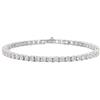 Bronzallure Bracciale Tennis con Cubic Zirconia Tonde WSBZ02485.WR-18 (Bronzo placcato rodio, 17, Centimetri, 17, Centimetri)