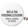 MAURIX 50 Spille Personalizzate Made in Italy 32 mm con Foto, Logo o Testo - Pins Professionali per Eventi, Feste e Gadget Aziendali - Spille in Plastica e Alluminio Alta Qualità (50)