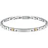 Morellato Bracciale Uomo in acciaio, Oro giallo 18 carati, collezione Gold - SATM28