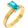 MARLU' Anello con zircone baguette 31AN0003GAM-M
