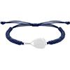 CODEONE Braccialetto racchetta da padel Silver Blue | Acciaio inossidabile color argento | Design sportivo artigianale | Cordino in nylon regolabile | Racchetta | Confezione regalo