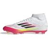 Adidas Unisex - Adulto F50 League Football Boots FG/MG, Ftwr White/Core Black/Solar Yellow, 46 EU
