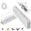 Hillylolly Barriere per Piccioni Plastica, Dissuasori per Uccelli 4.3 M, 10 PCS Spuntoni Anti Uccelli, Punte, Dissuasori per Gatti, Scaccia Piccioni per BalconeTerrazza Finestra (10, Trasparente)