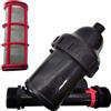 RIEGOPRO SU TIENDA DE RIEGO RIEGOPRO Filtro a rete da 1 1/2 per tubi da 50 mm. Utilizzato in impianti di irrigazione e irrigazione a goccia. Filettatura maschio da 1 1/2 con capacità di filtraggio di 120 Mesh