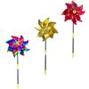 MAGICLULU Girandola per Uccelli da Giardino 3 Pezzi, Mulino a Vento Riflettente in Materiale Pet Resistente, Decorazione Colorata per Esterni, Repellente Naturale per Balcone e Cortile