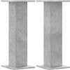 vidaXL Supporti per Piante 2 pz Grigio Cemento 30x30x80 cm Truciolato, Supporto per Fiori, Porta Fiori, Supporto per Piante da Interno, Porta Piante