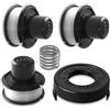 Fengfire 3 bobine per decespugliatore per erba, linea di ricambio compatibile con sostituire decespugliatori A6226 GL250 GL310 GL360, 1 tappo di copertura per bobina, 1 molla