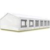 TOOLPORT Tendone per feste gazebo 6x12 m bianco PE 350 N impermeabile protezione UV tenda giardino sagre eventi mercati esterno