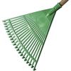 VERDELOOK Rastrello da Giardino in plastica 45 cm, Verde, Fornito Senza Manico