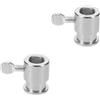 MAGICLULU 2 Pz Accessori cestino tappo dell'asta del girarrosto Ricambio per rotisserie Ricambio per grill robusti tappi per lo spiedo arresto dell'asta dello spiedo del girarrosto Silver