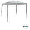 Paluplus Gazebo con struttura in Metallo, Misura 3x3 Metri, Telo in Nylon Impermeabile, Facile Da Installare, Protezione dai Raggi UV, gazebo per giardino, Feste ed Eventi -1059C (Bianco)