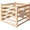 Gartenwelt Riegelsberger Compostiera moderna singola ca. 80x80 cm altezza 80 cm in legno di larice massello compostiera a incastro silo per compost compostiera in legno sistema a incastro