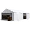 TOOLPORT Tendone deposito 5x8 m PVC 700 N bianco impermeabile tenda capannone tenda di stoccaggio