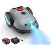YARDCARE V100 Robot Tagliaerba a Batteria con Navigazione Visiva, Rilevamento di 150 Ostacoli, Robot Tosaerba Elettrico Fino a 150 m², Robot Tosaerba Eelettrico con Lame di Ricambio