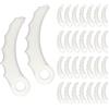CDIYTOOL 30 lame di ricambio in plastica per decespugliatore Mak-ita 198426-9 DUR368A/L DUR369A/L, testa di ricambio in plastica