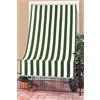 HOME ZEN HOUSEHOLD LINEN Tenda da Sole Art. RIVERS tendone Protegge da Raggi UV ultravioletti Oscurante da Interno Esterno per balcone antistrappo Resistente alla Pioggia 145X250 CM RIGHE LARGHE VERDI