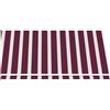 Megashopitalia Telo di Ricambio per Tenda da Sole a Caduta e Bracci in Poliestere da 280gr/mq PU Impermeabile (Bordeaux e Beige, L300xP250 CM)