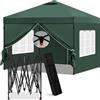 Laneetal Gazebo 3x3 Pieghevole Impermeabile Pergolato da Giardino Verde