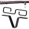 SVCEQZE Clip per grondaia per Catena Antipioggia, Clip per grondaia per Installazione Catena Antipioggia, Clip per Catena Antipioggia Resistente alla ruggine, Gancio per grondaia in Rame con Gancio