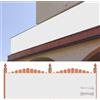 ZXIAOHUI Recinzione Copertura 80 x 100 cm Tessuto HDPE da 220 G/M², Leggera e Durevole, Balcone Protezione Della Privacy Schermo con Fascette e Funi per Balcone Giardino Terrazza, Bianco