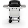 Campingaz Expert Plus Barbecue Gas con Pietre Laviche, Grill Barbecue Compatto a Gas con 2 bruciatoreiatore, Potenza 7 kW, Cavo in Acciaio Cromato, 2 Ripiani Laterali
