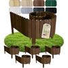Floranica Bordura Giardino 10 m (5x 2 m) H 20 cm Marrone
