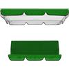 Baoblaze Kit di Copertura per tettoia per Sedia a Dondolo da Giardino Copertura Superiore e Fodera per Cuscino Baldacchino in Tessuto Oxford Rivestito in, Verde Scuro