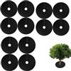 MLordoarf Nero 82 cm Tappetino per Erbacce da Giardino, Dischi Pacciamatura per Piante,10 Pezzi Tappetino Pacciamatura Telo Pacciamatura Albero, Adatto per Giardini, frutteti, orti