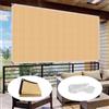 AYLFBFU Telo Ombreggiante 2x3m, 8 Pin, Protezione Solare, Resistente Alle Intemperie - Tenda Parasole Esterno - Vela Ombreggiante per Balcone Terrazza Campeggio Portare Corda, Marrone Chiaro
