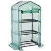 Gardebruk Serra da Giardino 0,34m² 126x49x69cm 3 Ripiani Porta Arrotolabile per Piante Orto Verdure