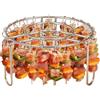 Generico Spiedino Verticale in Acciaio Inossidabile - Griglia per Friggitrice Ad Aria 16,5x9,5 Cm | Resistente al Calore | Supporto Verticale Riutilizzabile per Barbecue Verdure Pesce E Uso Esterno