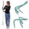 Kadax Grubber, coltivatore donne, accessori da giardino realizzati in acciaio, zappa da giardino con gambo lungo, coltura a mano, artiglio di fiori ergonomici (3 denti, con maniglia in legno)