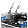 Generico 2 Confezione Gap Filler Cucina Acciaio Inossidabile, Stove Gap Cover Lunghezza Regolabile 13,8~27,5 /36~72 cm, Guarnizione Piano Cottura Gas Per Cucina, Stufa,Contatore e Lavasciuga (Argento, 2 Set)