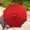 Generico Telo Ombrellone Ricambio 6/8Stecche Telo di Ricambio per Ombrellone 200/250/270/300cm Copertura Ombrellone da Giardino Anti-Ultravioletto Copertura Tessuto di Ricambio(Red,300cm/8Ribs)