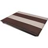 Panini Tessuti, Tenda da Sole Confezionata Righe Marrone, con Anelli brevettati in Poliestere - Misura Disponibile: 145x250 cm - Ideale per Terrazzi, Verande, Balconi, Giardini