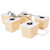 YNAADYH Hydroponic System Hydroponic, sistema idroponico Grow con 5 secchi, sistema DWC Hydroponics con pompa sommergibile da 4 W, IPX8, 300 L/H, capacità secchio 11 l