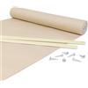 Giuri Tessuti - Fasce in TESSUTO Outdoor per copertura ad onda di Pergola e Gazebo - Telo ombreggiante da esterno (AVANA, 60x250cm)