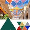 AMXFS Tenda parasole triangolare con occhielli con 95% effetto ombreggiante in tessuto Oxford, 180 g/㎡, 3 m x 3 m x 2 m, tessuto per tenda da giardino, impermeabile, protezione dai raggi UV, per
