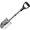 EMPOTEC Pala in Acciaio Black Ada Multiuso, Acciaio Inossidabile, 69 cm, con Lama Scarificatore, Ideale per Metal Detector, Camping, Giardino e Neve