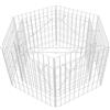 vidaXL Gabbione Letto Rialzato Esagonale in Acciaio 100x90x50 cm Recinzione