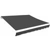 Kavolet Telo per tenda da sole per protezione solare - Tessuto impermeabile e indistruttibile - Con volant - Accessorio per tenda - 350 x 250 cm - Antracite