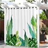Hiseng Tende da Esterno con Anelli per Gazebo e Balcone, 1 Pezzi Tende Impermeabili con Stampa Foglie di Banano Verde 3D, Tende Modern Protezione Solare e Privacy (180x213cm,Piante Tropicali 5)